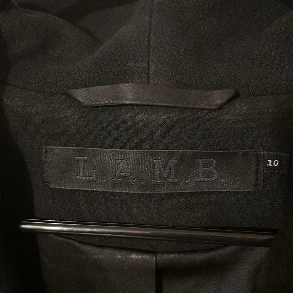 L.A.M.B  Double Crepe Crop Jacket in black - Picture 3 of 8